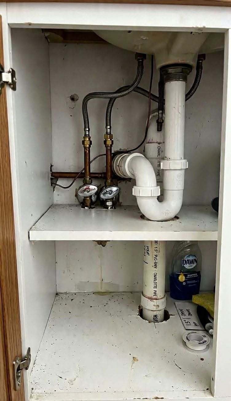 After bathroom sink drain and fixture plumbing repair in Palm Coast FL