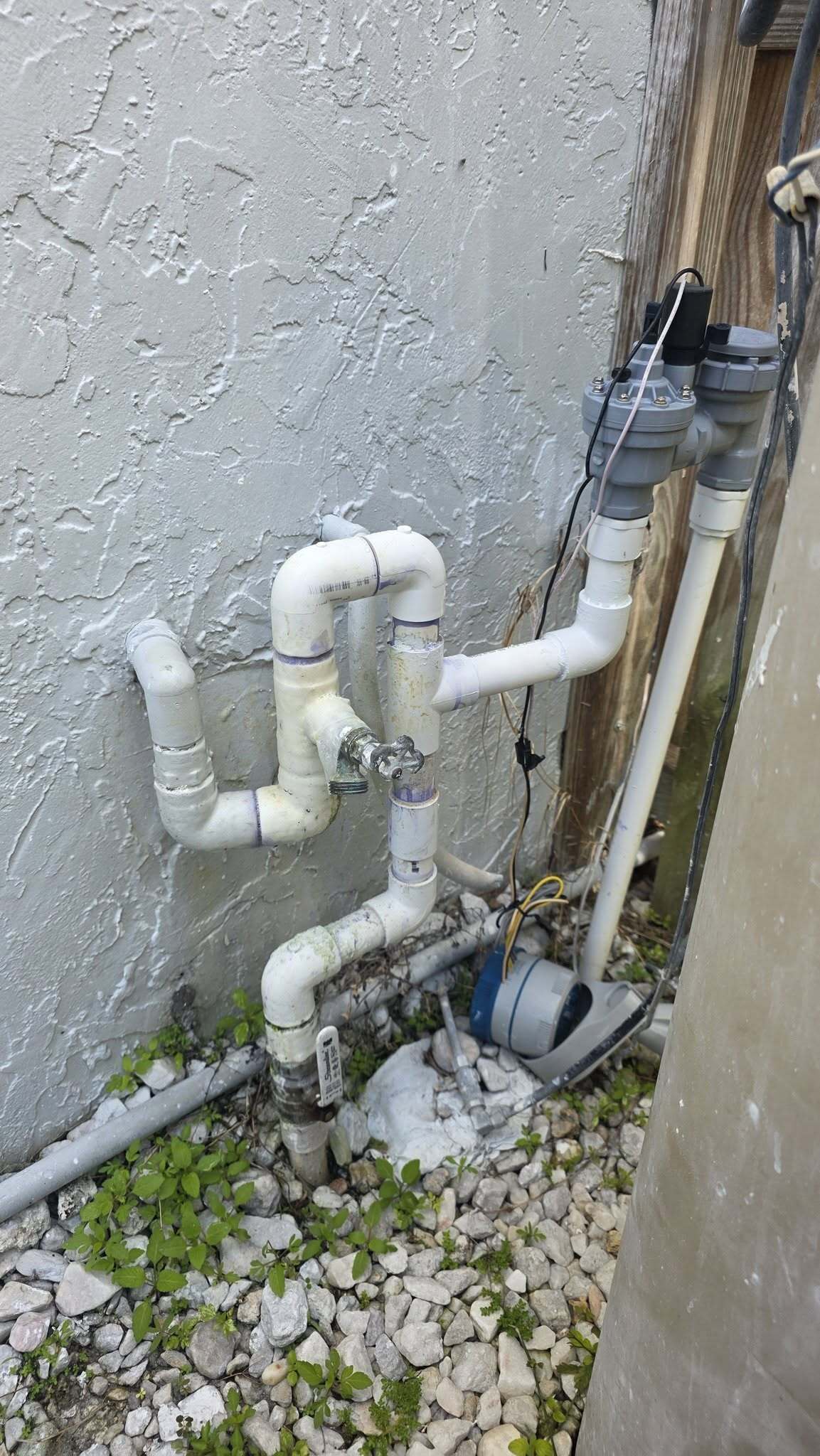 Before outdoor plumbing pipe and hose bib repair in Palm Coast FL